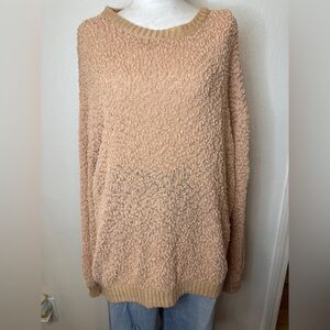 Listicle Women's Textured Sweater in Beige